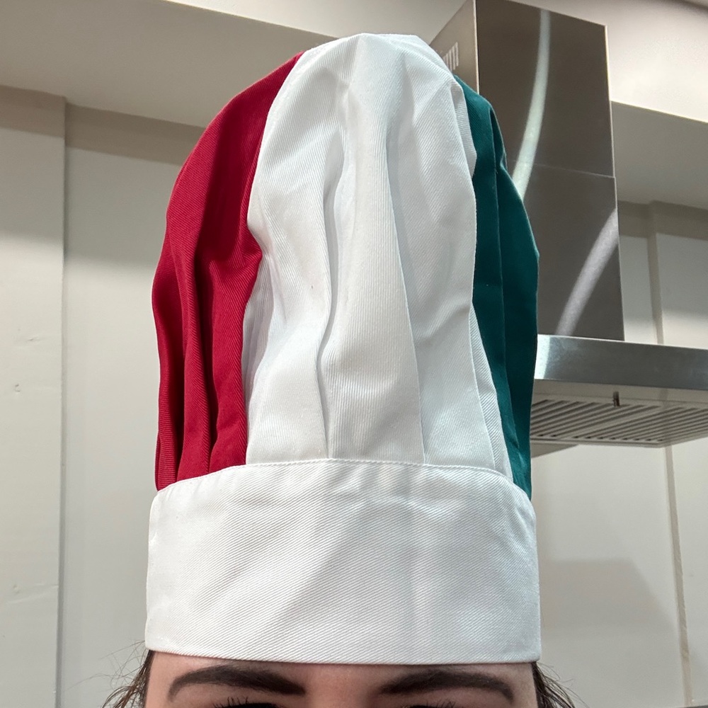 Italian Flag Tricolor Chef Hat